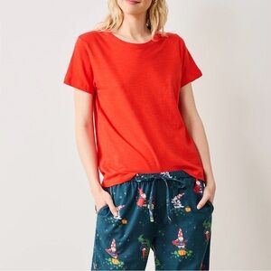 NWT Printfresh Cotton Saturday Tee in Red Lip